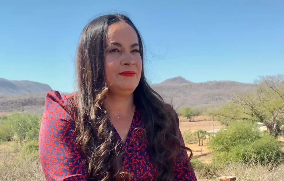 Erika Arce, la badiraguatense que triunfa en TikTok con sus videos.