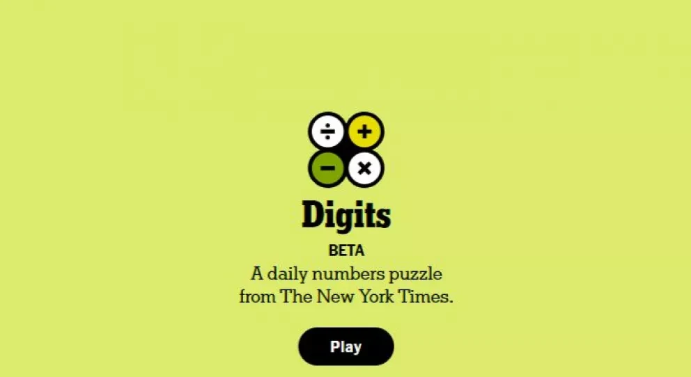The New York Times lanza Digits, un nuevo juego de acertijos matemáticos basado en Wordle