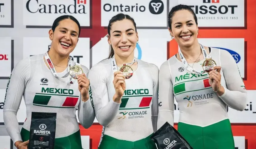 Luz Daniela Gaxiola pone en alto el nombre de México y junto con equipo de ciclismo consiguen oro