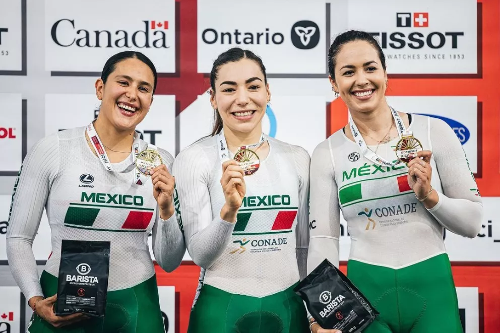 Luz Daniela Gaxiola pone en alto el nombre de México y junto con equipo de ciclismo consiguen oro