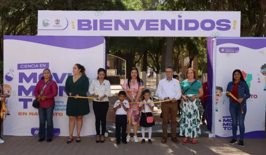 Niñas y niños disfrutan “Ciencia en Movimiento” en Navolato.