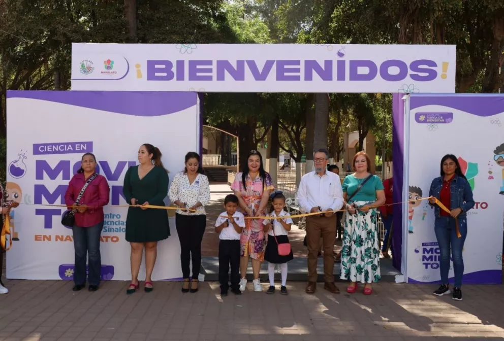 Niñas y niños disfrutan “Ciencia en Movimiento” en Navolato.