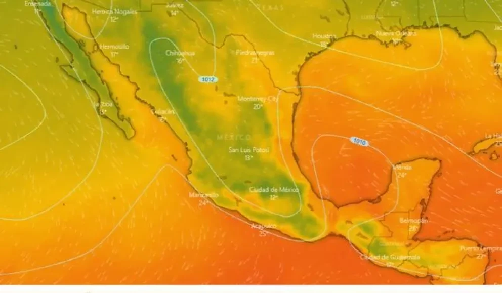 Clima en México hoy 3 de mayo. Inicia la segunda Onda de Calor en el occidente, centro y sureste de México, incluida la Península de Yucatán