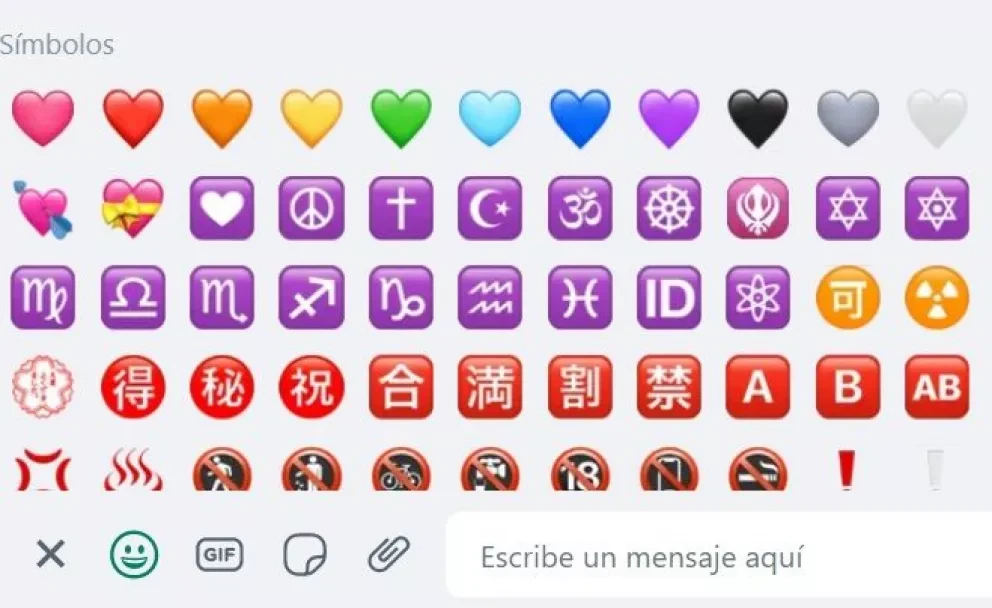 Corazón verde, rojo o amarillo. Significados de emojis de WhatsApp