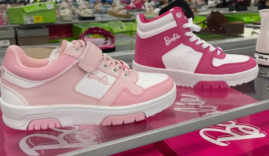 Los nuevos modelos de tenis Barbie. Foto: Cortesía