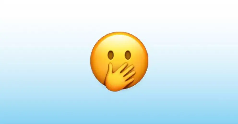 ¿Qué significa el emoji con la boca tapada de Whatsapp?