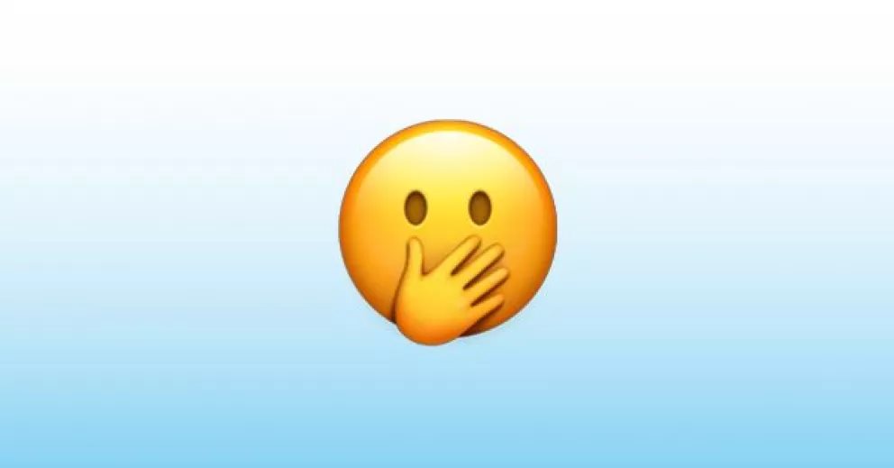 ¿Qué significa el emoji con la boca tapada de Whatsapp?