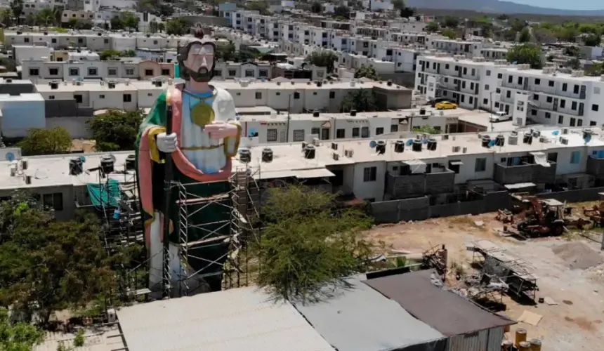 San Judas Tadeo gigante en Culiacán. Foto: Lino Ceballos