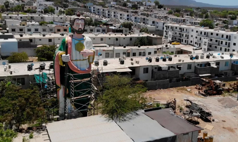 San Judas Tadeo gigante en Culiacán. Foto: Lino Ceballos