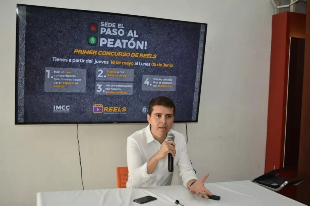 Invitan a participar en concurso de reels para mejorar la cultura vial en Culiacán. Foto: Cortesía
