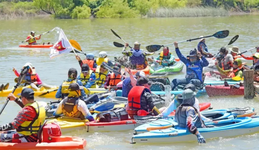 La competencia se realizó en el Rio Fuerte. Foto: Cortesía