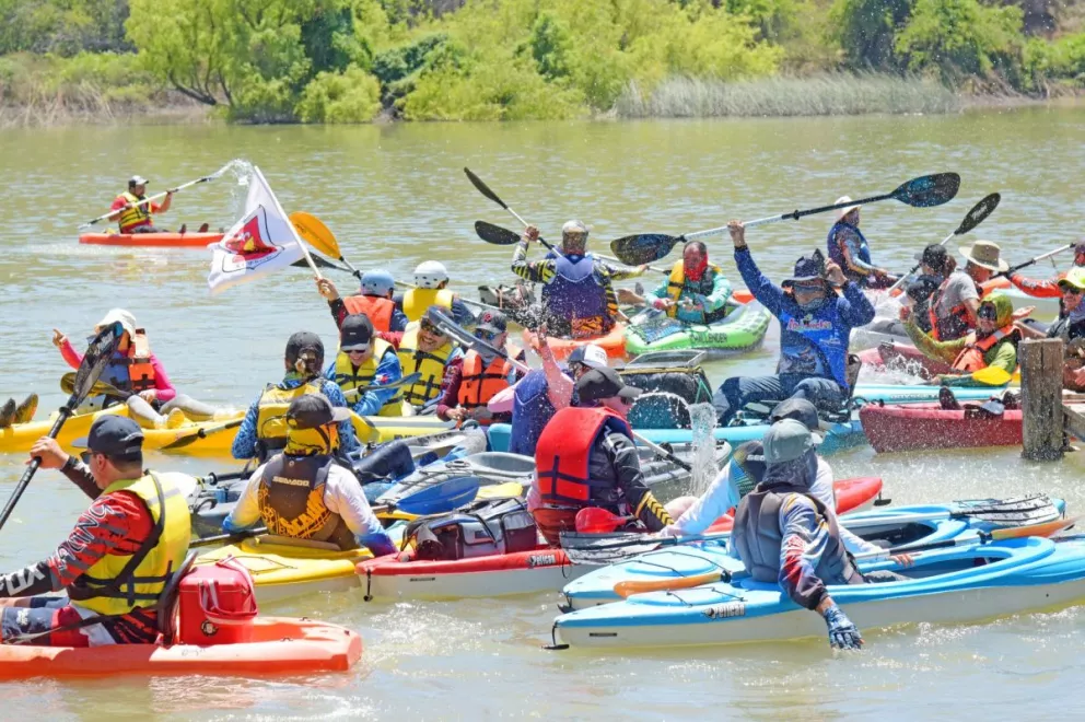 La competencia se realizó en el Rio Fuerte. Foto: Cortesía