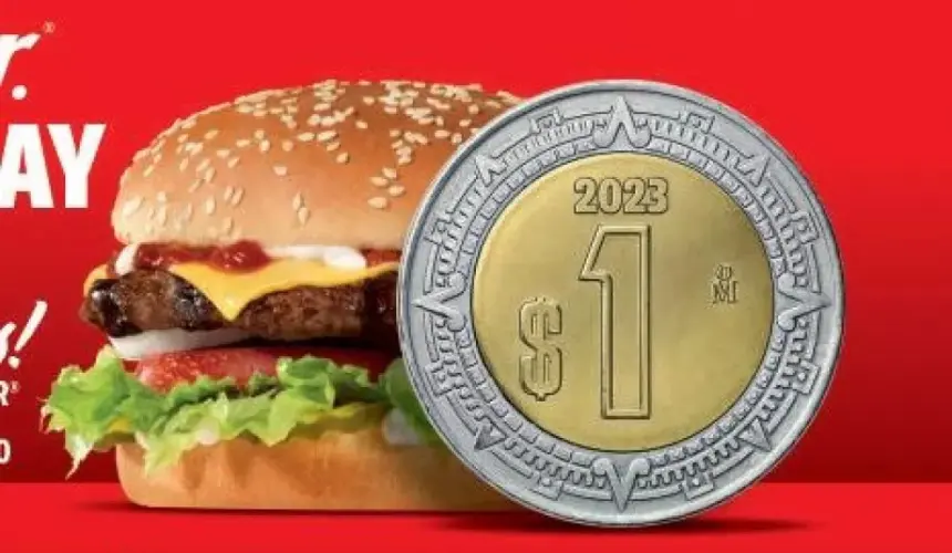 Burger Day 2023: Hamburguesa a 1 sólo peso en Carls Jr 