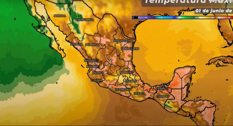 Clima en México 1 de junio. SMN inicia hoy la tercera onda de calor, generará ambiente de cálido a caluroso en gran parte de México