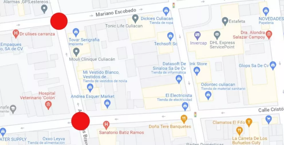 Cierre de vialidades en Culiacán para este viernes 2 de junio.