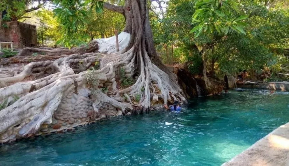 Las Tortugas, es un balneario natural de aguas termales. Foto: Cortesía