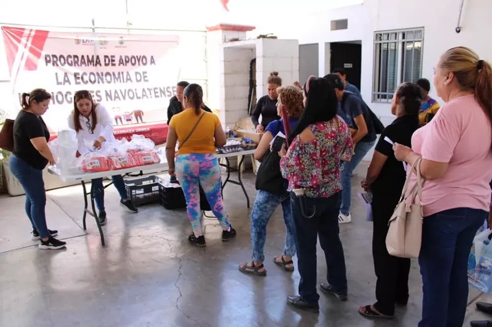 El programa de Apoyo a la Economía en Navolato. Foto: Cortesía