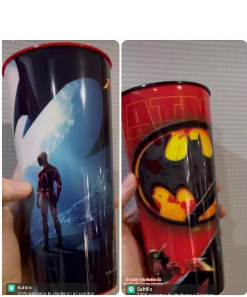 Cinemex pondrá a la venta dos vasos coleccionables The Flash. Foto: Cortesía