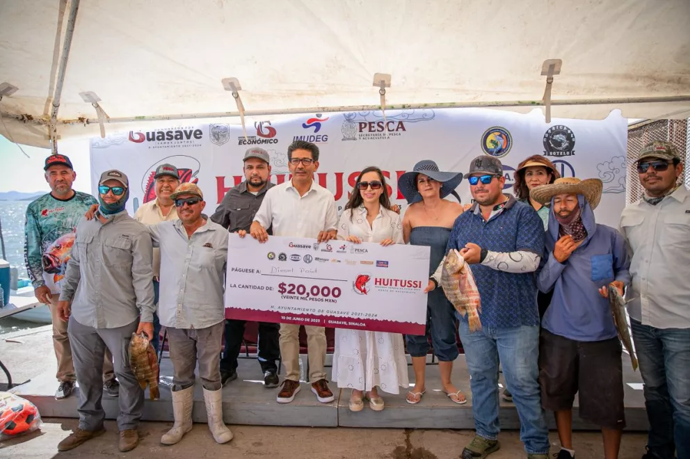 El primer lugar del torneo de pesca fue para el equipo de Diesel Point.  Foto: Cortesía