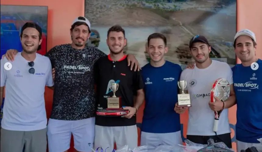 Ganadores del primer Torneo Anual de Padel Spot en Culiacán. Foto: Lino Ceballos