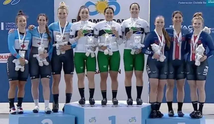 Las hermanas Luz Daniela y Antonieta Gaxiola obtienen medalla de oro en el Campeonato Panamericano de Ciclismo de Pista en Argentina.