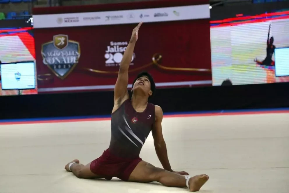 El gimnasta sinaloense, Aarón Ibarra, brilla en los juegos Nacionales Conade 2023