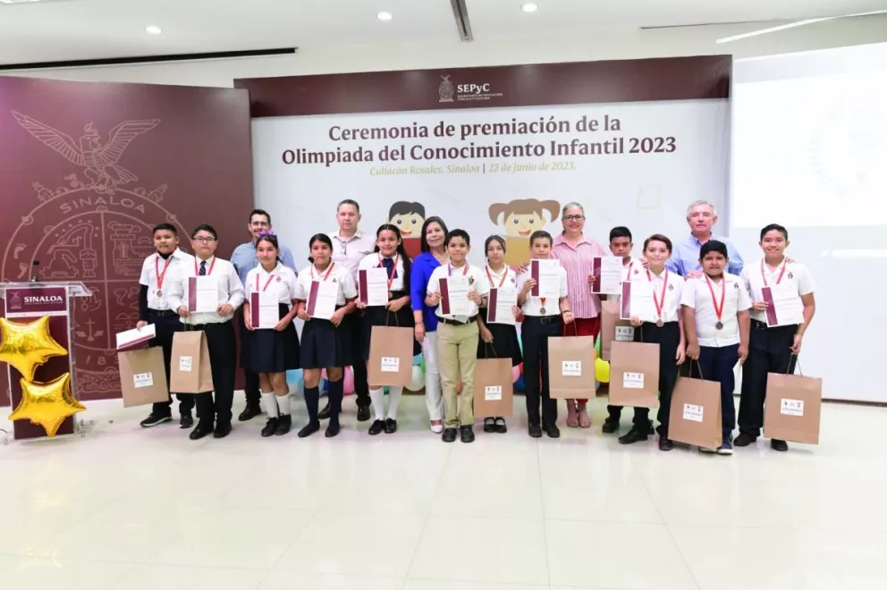 SINALOA. SEPyC reconoce a las niñas y niños ganadores de la Olimpiada del Conocimiento Infantil