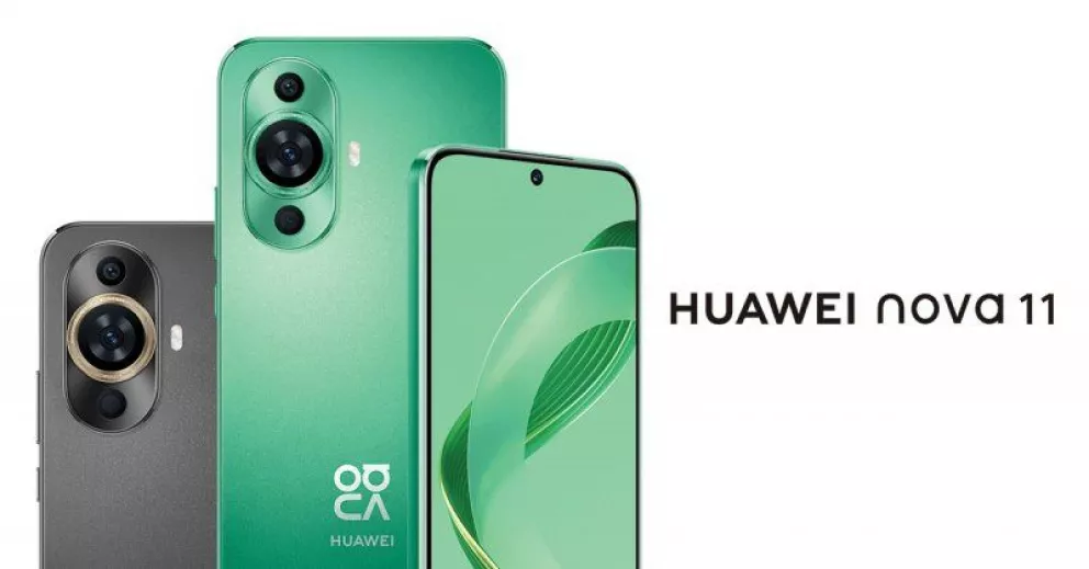 Las funciones del smartphone Huawei Nova 11 Pro con piel vegana. Foto; Cortesía