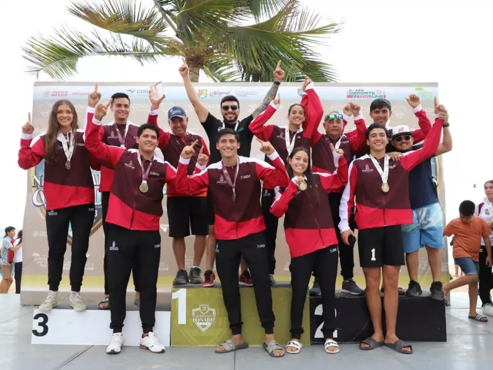 Deportistas sinaloenses ganan en voleibol de playa tres medallas de oro en los Nacionales Conade 2023.