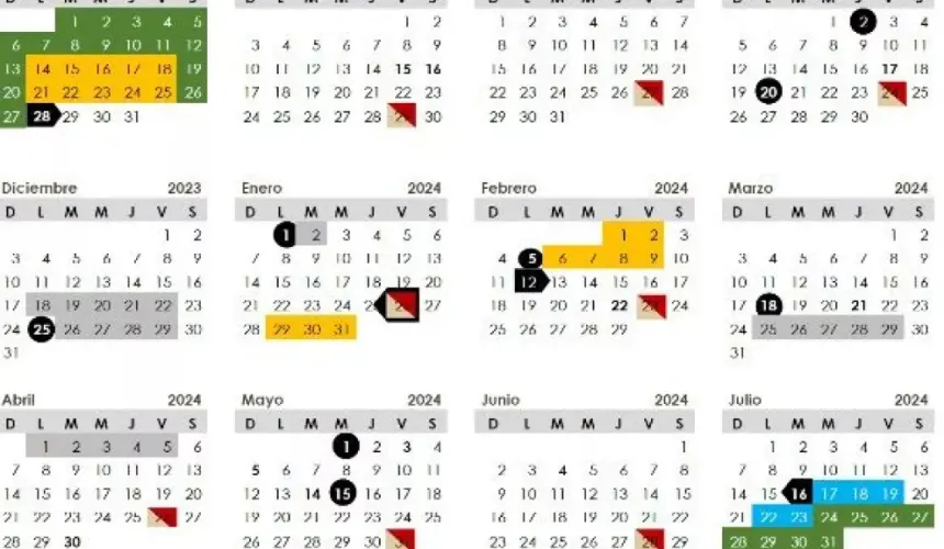 SEP publica calendarios escolares para el ciclo lectivo 2023-2024.