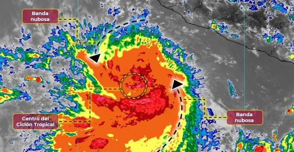 SMN. Se desarrolló la tormenta tropical Adrian, primera de la temporada en el Océano Pacífico