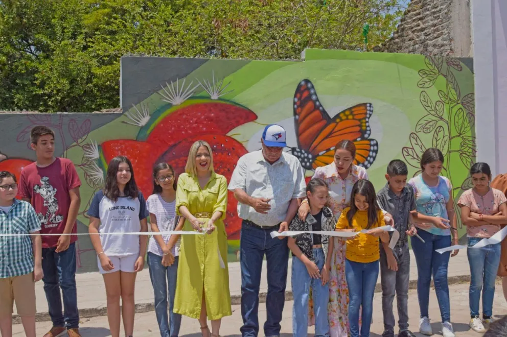 Inauguran 4 murales en el Centro Histórico del municipio de El Fuerte, en Sinaloa. Foto: Cortesía