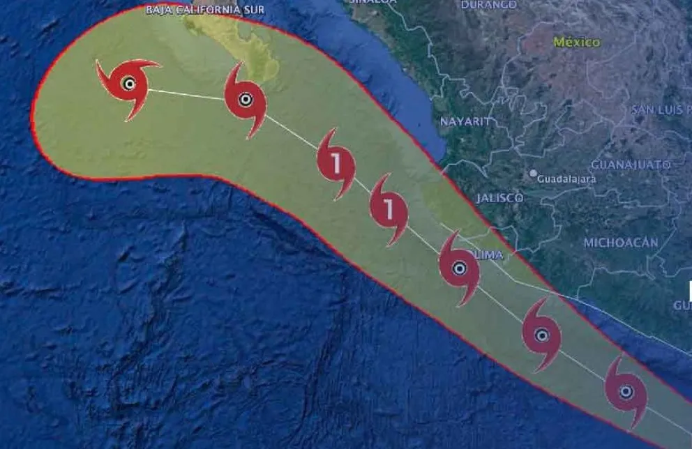 Potencial Ciclón Tropical Dos E provocará lluvias torrenciales para Chiapas, Guerrero y Oaxaca.