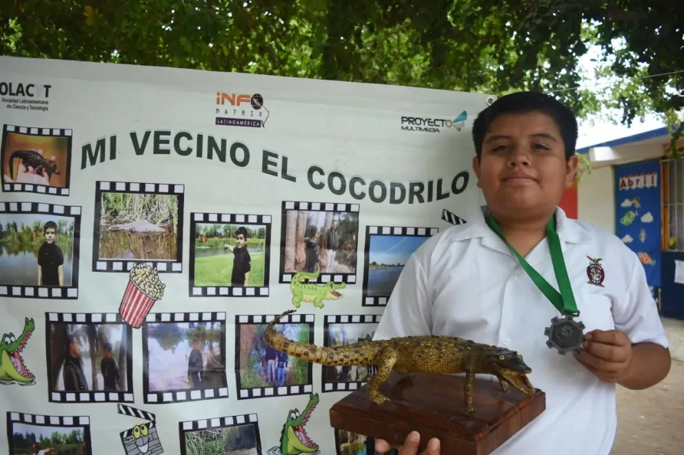 En El Vergel Navolato, José Luis es el héroe defensor de “su vecino el cocodrilo”
