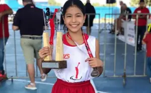 Ximena Cruz, la niña basquetbolista estrella de Villa Juárez