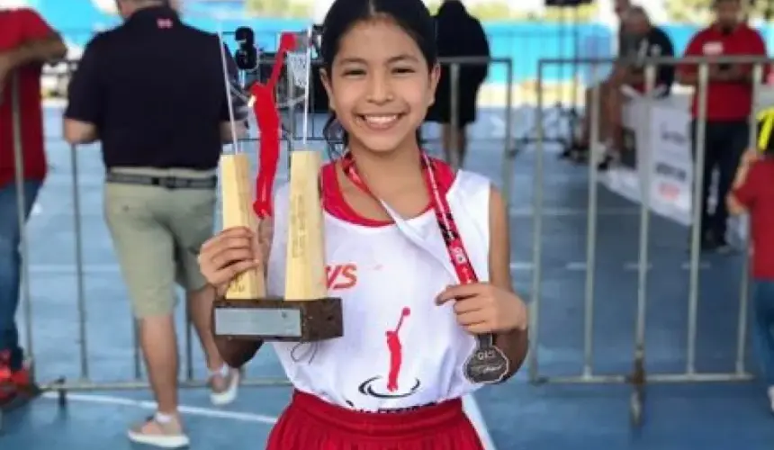 Ximena Cruz, la niña basquetbolista estrella de Villa Juárez