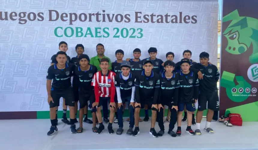 Futbolistas del COBAES Villa Juárez consiguen en Mazatlán segundo lugar estatal