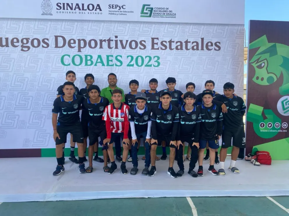 Futbolistas del COBAES Villa Juárez consiguen en Mazatlán segundo lugar estatal