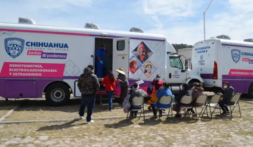 Lugares que recorrerán las Clínicas Móviles en Chihuahua, para dar consultas médicas gratis a la población. Foto: Cortesía