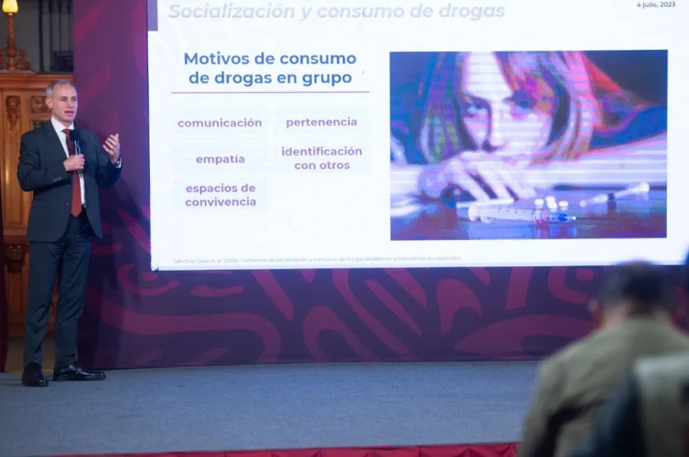 López Gatell La socialización es una herramienta clave para prevenir las drogas.