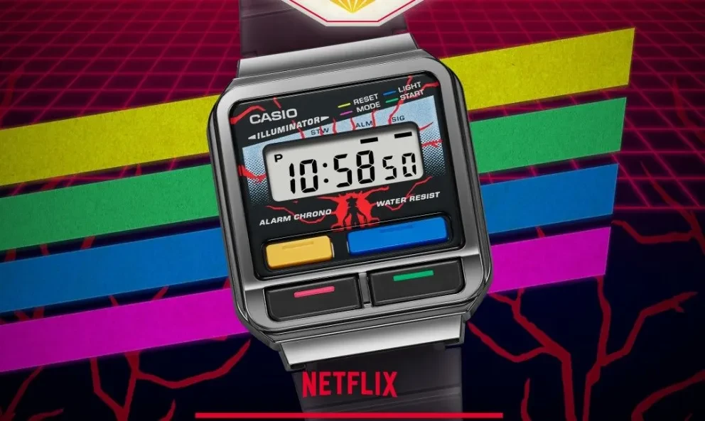 Casio lanza reloj inspirado en la serie de Netflix, Stranger Things. Foto: Cortesía