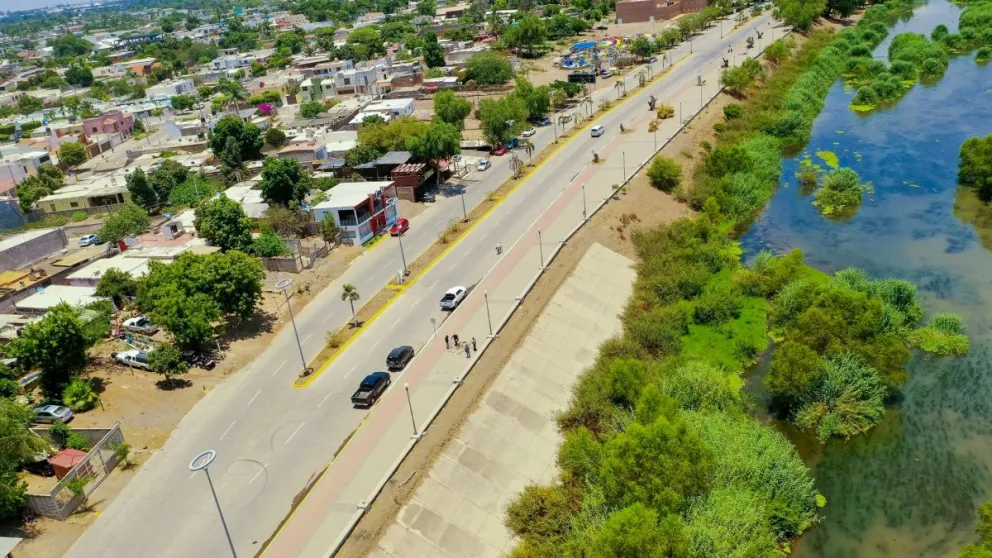 Los fines de semana cerrarán un carril del malecón María del Rosario Espinoza, en Guasave. Foto: Cortesía