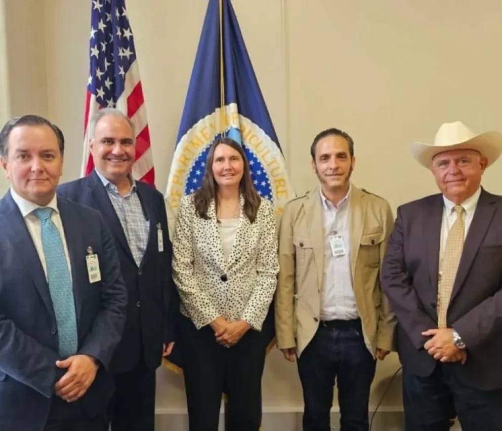 Se reúne sector ganadero de Nuevo León y México con autoridad de sanidad animal de Estados Unidos. Foto: Cortesía