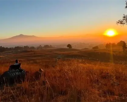 Una serena caminata matutina en el Cerro Zapoteco, Puebla para presenciar el espectacular amanecer