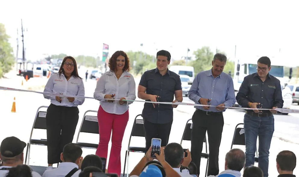 Inauguran rehabilitación de Carretera General Zuazua. Foto: Cortesía
