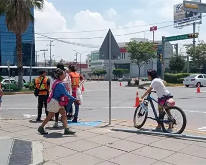 Fomentan conciencia vial y recuperan la preferencia del peatón y el ciclista en León, Guanajuato