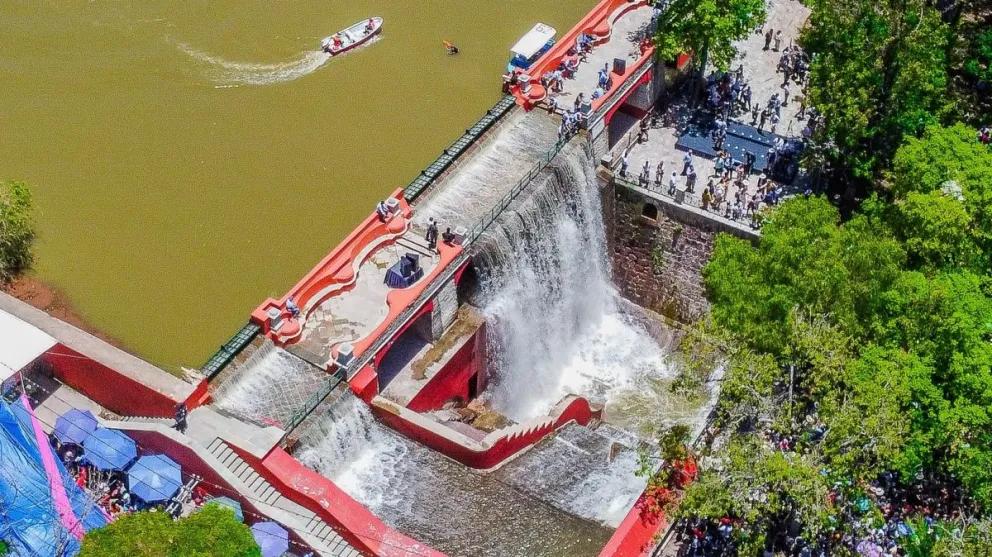 ¡CHULADA! Presa de la Olla, Guanajuato (Fotos) así luce desde el cielo tras su apertura