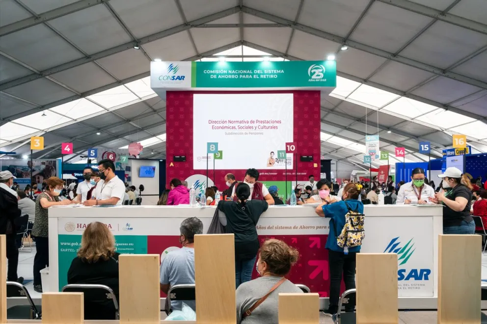 La Feria de las Afores 2023 en el Zócalo de la Ciudad de México (CDMX). Foto: Cortesía