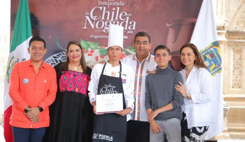 Inicia la temporada de Chiles en Nogada 2023 en Puebla. Foto: Cortesía