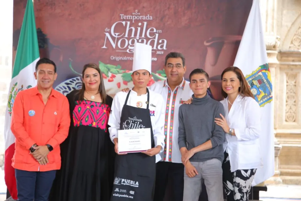 Inicia la temporada de Chiles en Nogada 2023 en Puebla. Foto: Cortesía